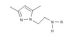 Figura 1. Lligands N-alquilaminopirazol (R = Et, iPr, tBu)