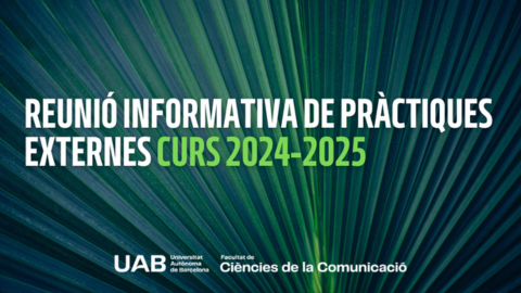 Cartell Reunió informativa de pràctiques externes curs 2024-2025